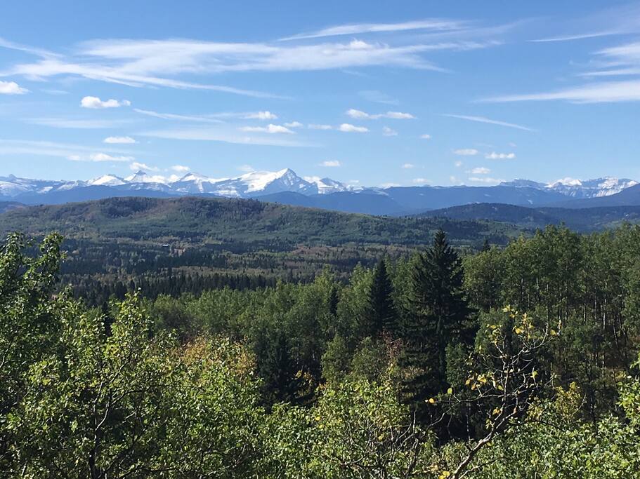 Hiking view moments away