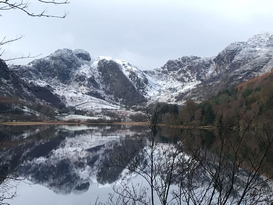 LLyn Crafnant at top of the road