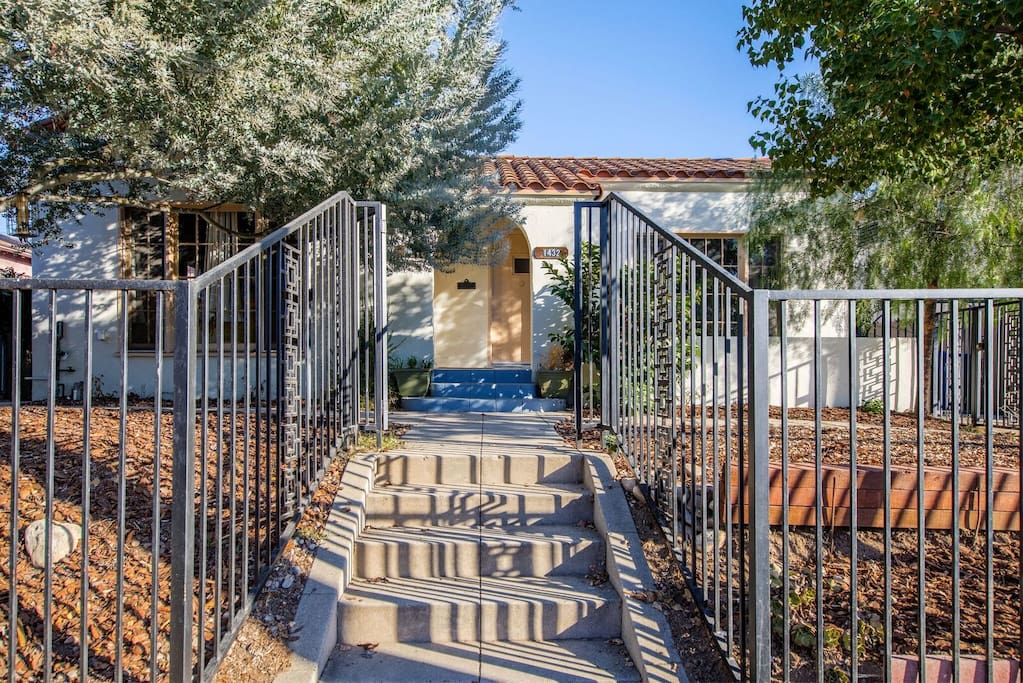 Gated property. That house comes with a 2 car tandem parking on its own driveway