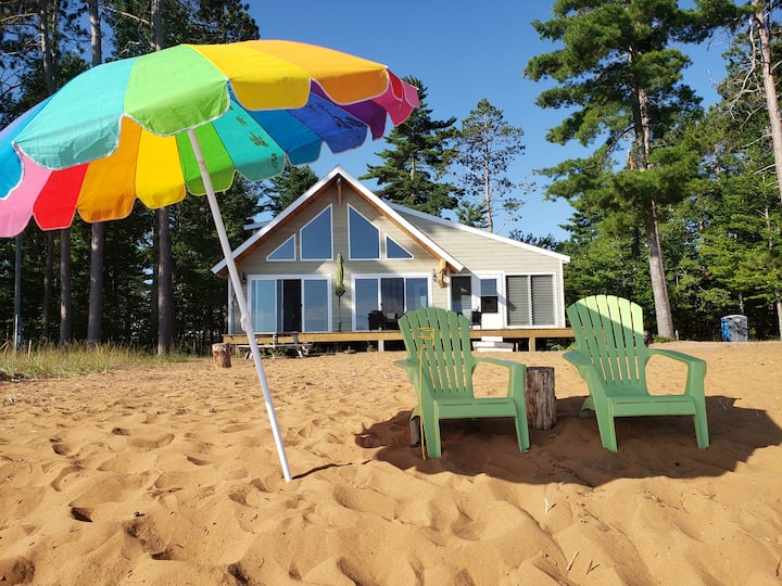 Beach house on sandy bay. Houses for Rent in L'Anse, Michigan, United