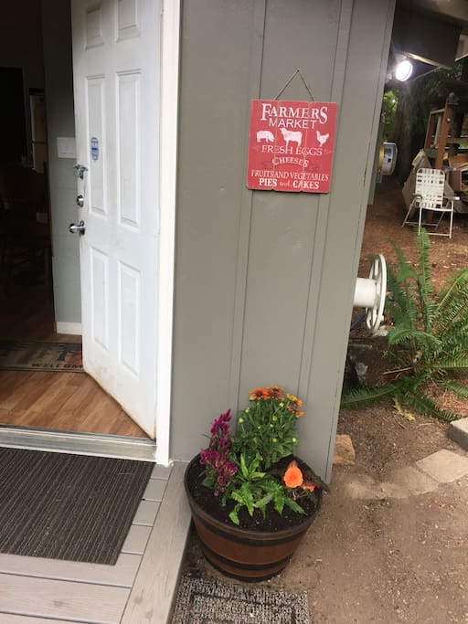 Front door...