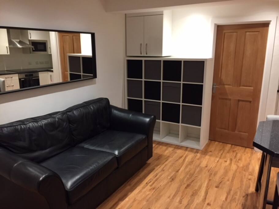 M&S Leather sofa