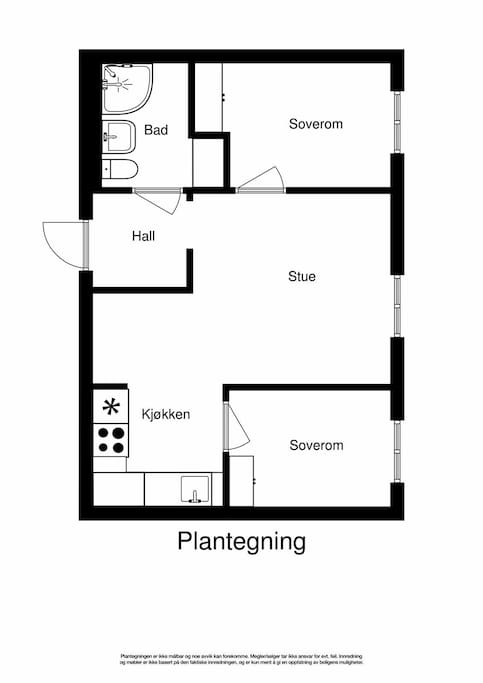 A compact 2 bedroom with efficient room distribution