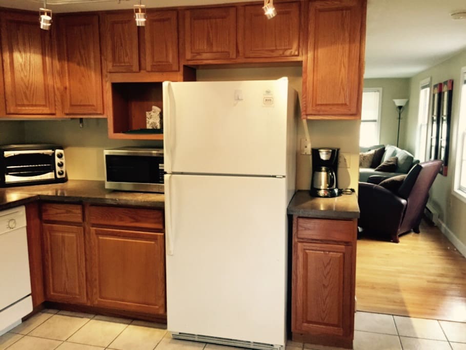 remodeled kitchen with gorgeous concrete countertops