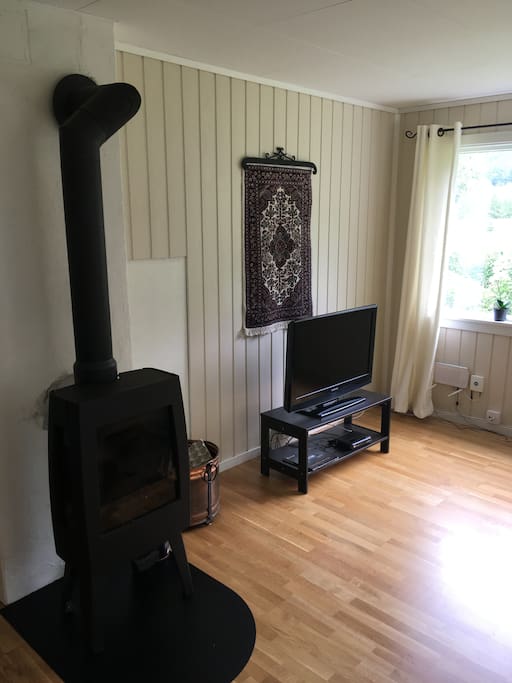 Vedovn og tv med fiber