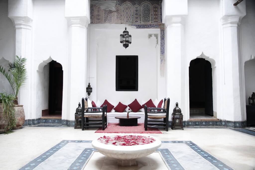 Le patio du Riad de jour