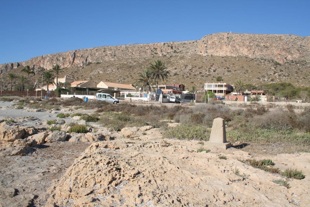View of the house from the beach