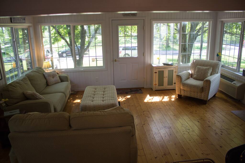 Open living room with lots of natural light!