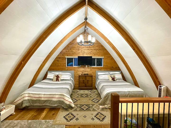 Loft with two double beds