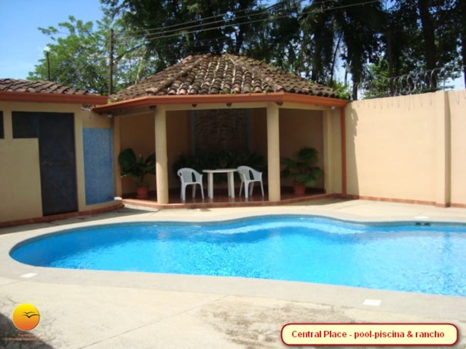 The common area pool and rancho.