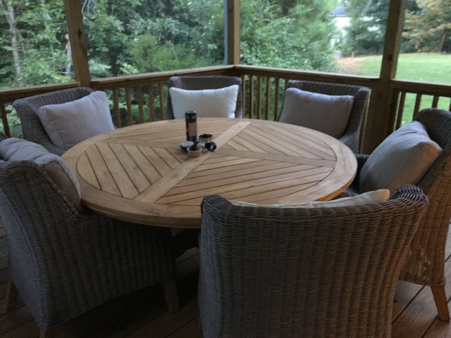 Deck for outside relaxation