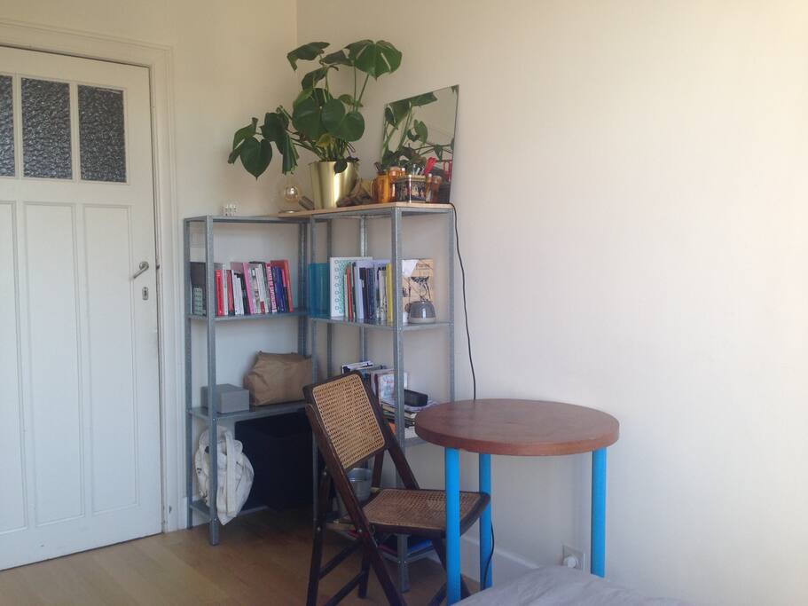 Desk and shelves