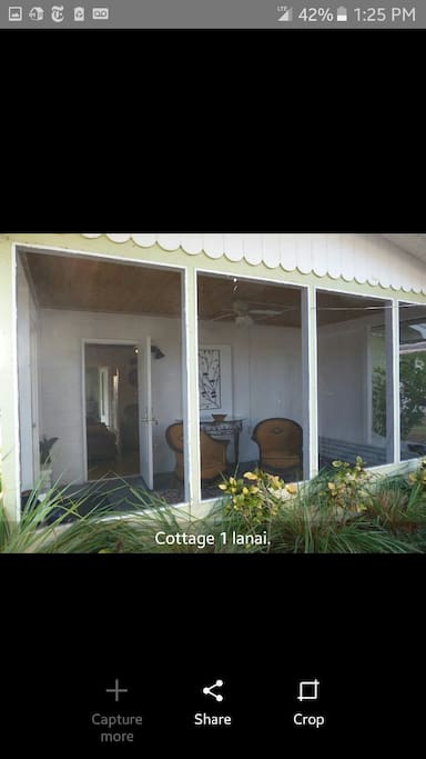 Screened lanai