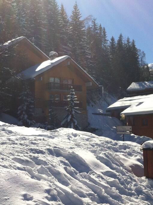 vue chalet arret de bus