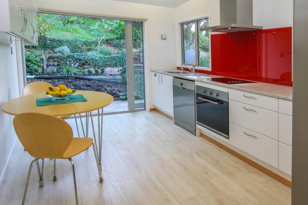 Kitchen looking to garden