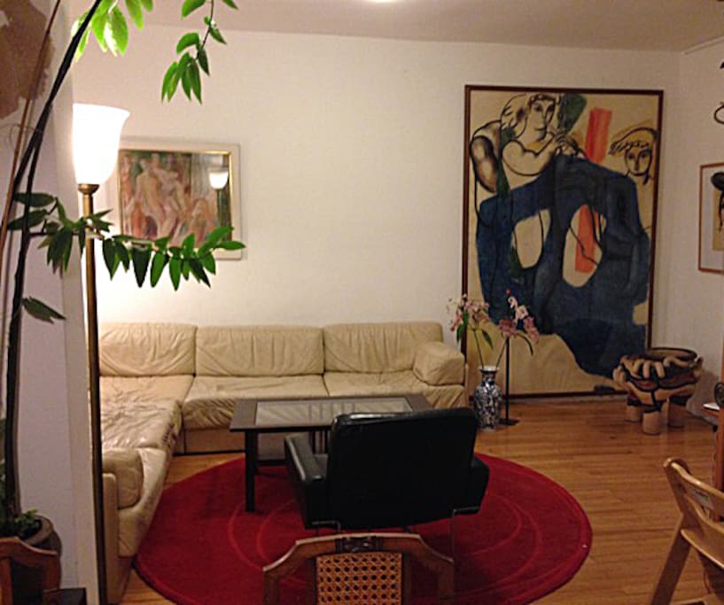 Wohnen mit viel Kunst