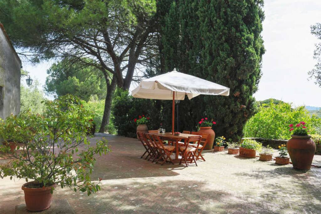 Outside eating area