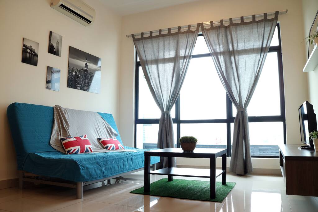 sofa bed at living area