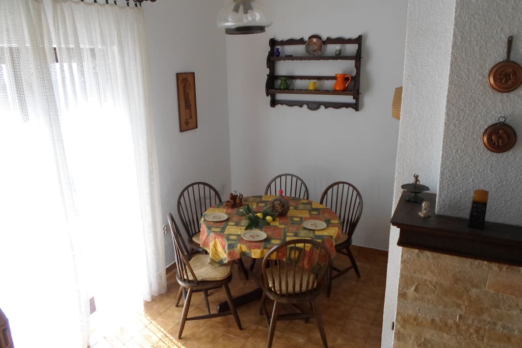 Inside dinning table