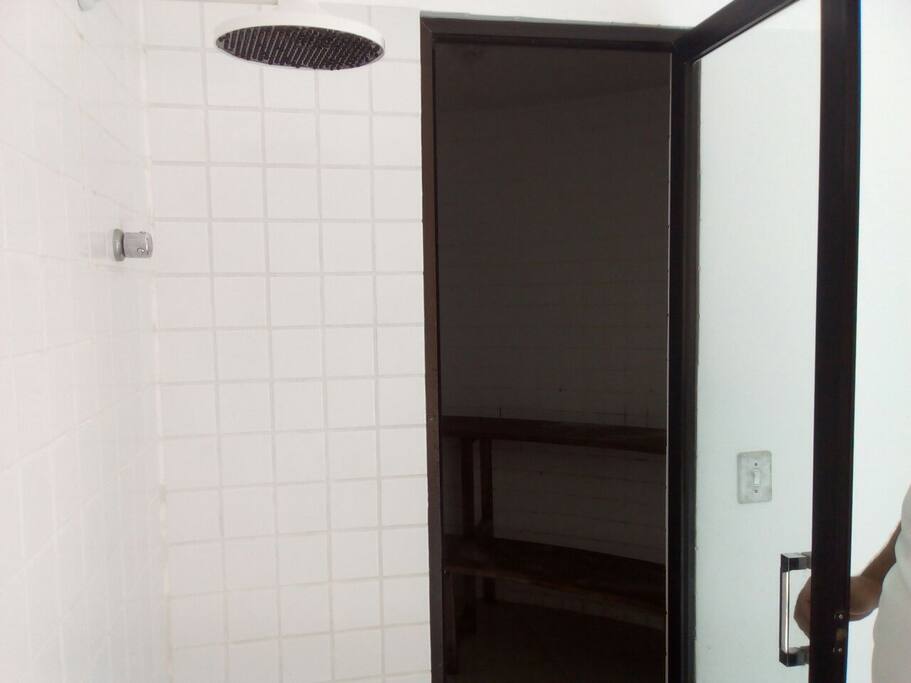 Sauna do condomínio Villa da Praia