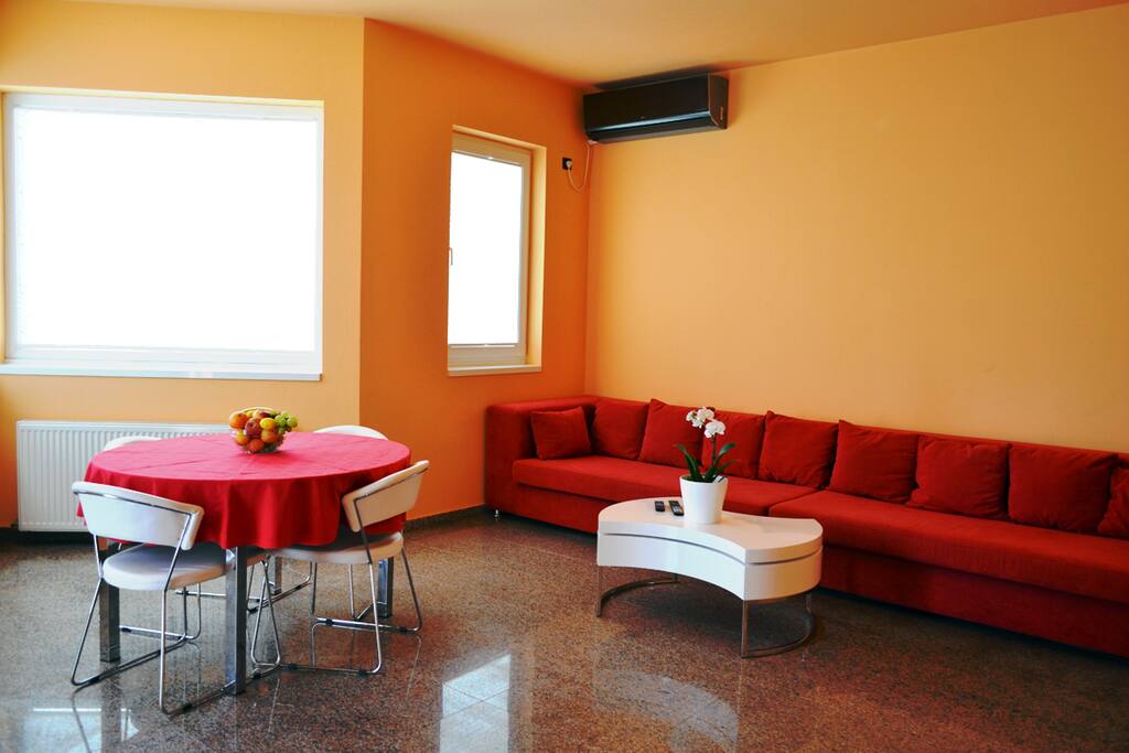 living room with 2 sofa bed