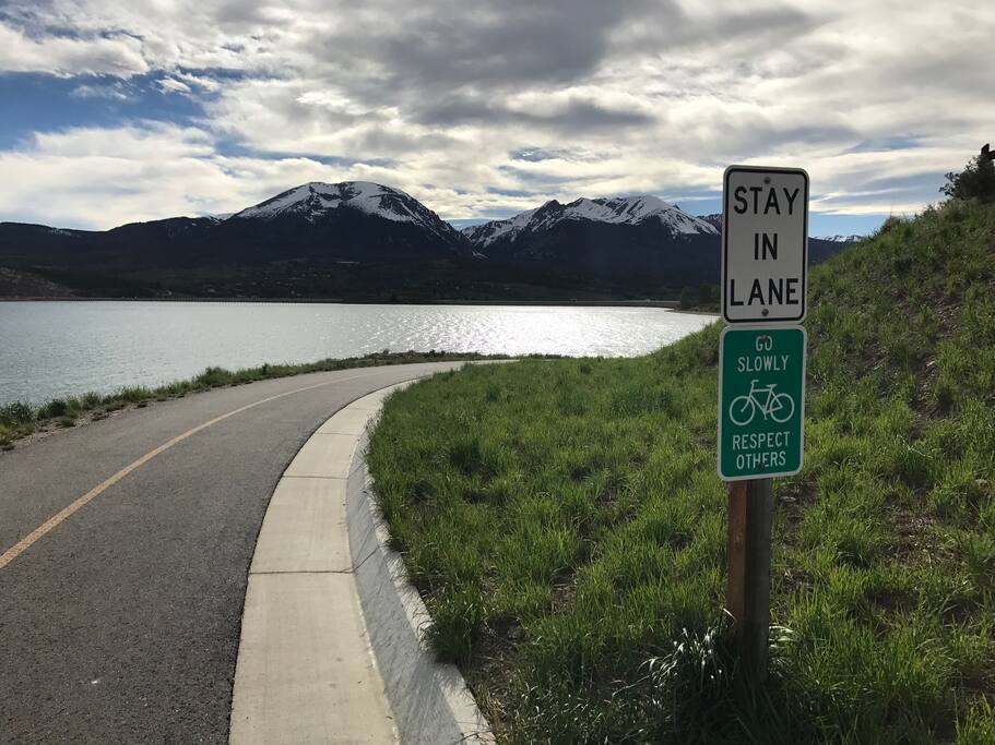 Miles of bike/running trails outside the door