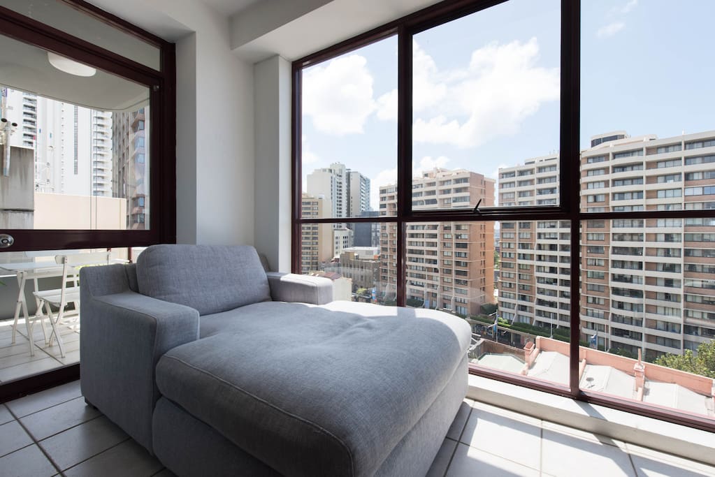 Sunroom and chaise longue