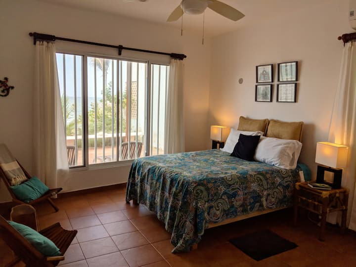 Oceanfront Queen Bedroom with a large closet