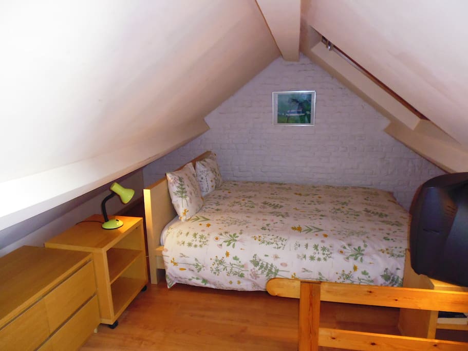 Mezzanine with the big bed