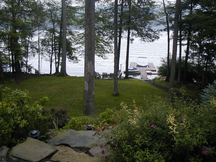 View of lake from house