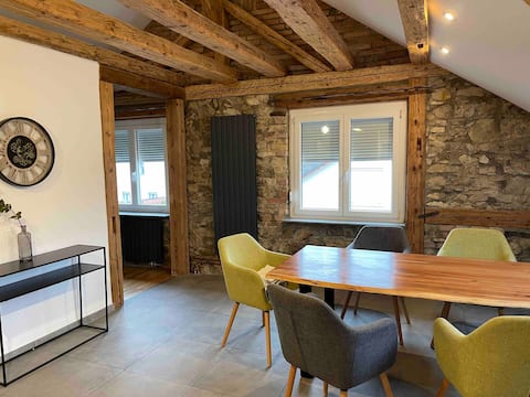 Beautiful half-timbered attic apartment