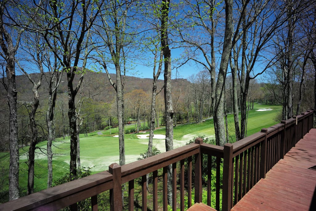 View of 8th hole from deck