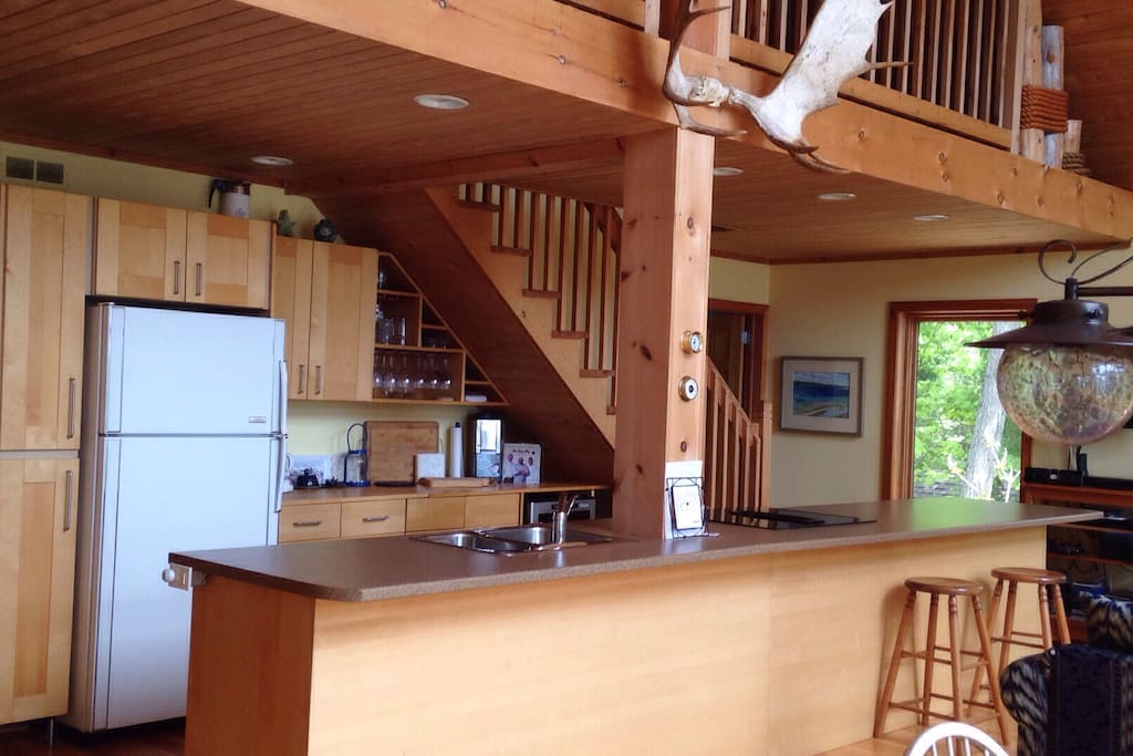 Open Kitchen with a 16 foot island.