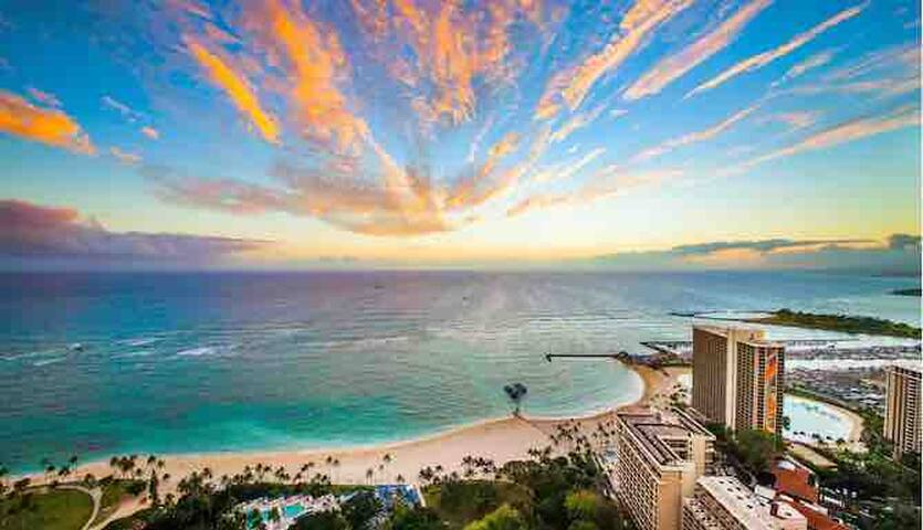 Oceanview Hilton Lagoon Tower -2 bdrm villa Aloha