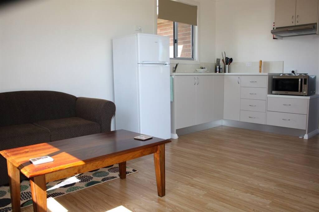 Deluxe Cabin - Living Area - Kitchen