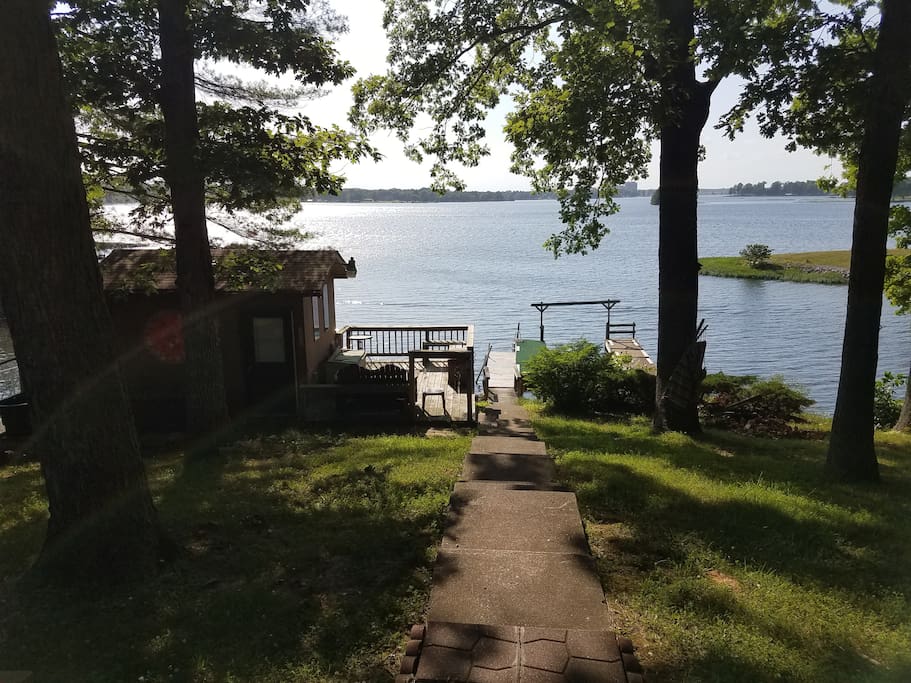 view of lake from house