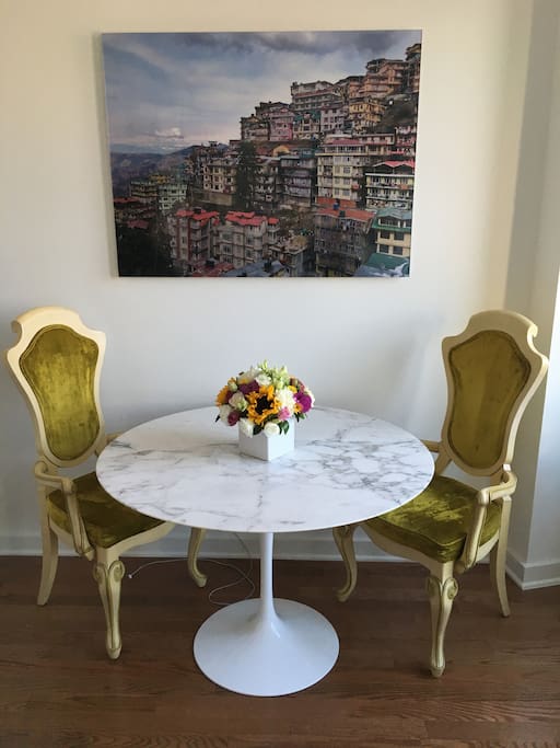 Marble dining table