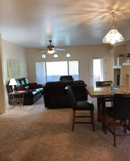 Open floor plan living room
