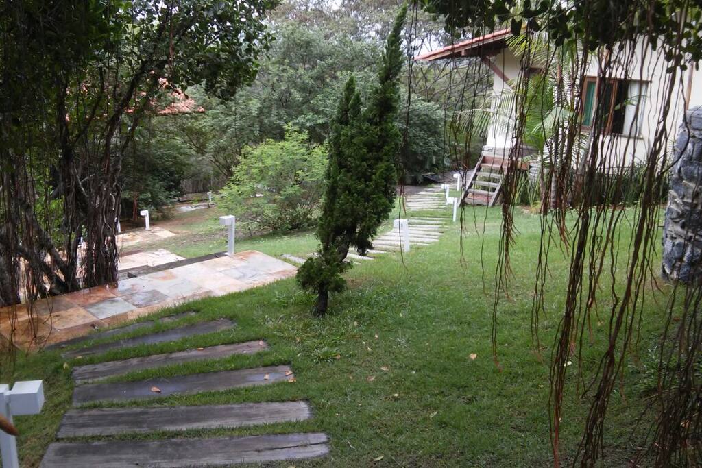 descendo para os bangalôs
