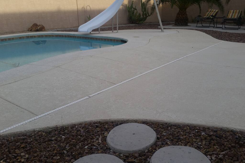 water slide on poo