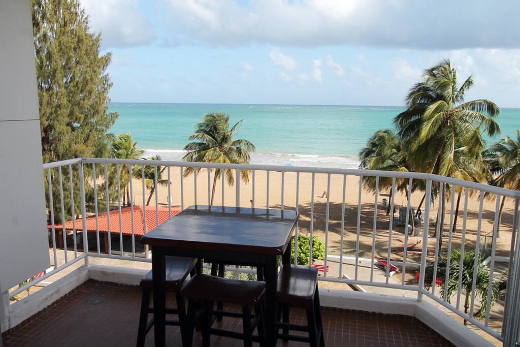 Front beach view from balcony.
