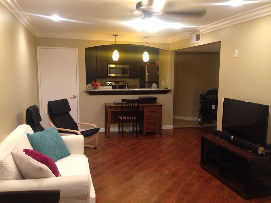 Our desk is set up to be your workstation with wireless internet set up.
