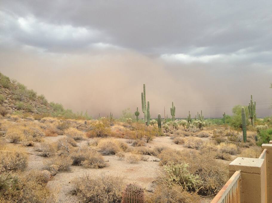 Incoming sand storm