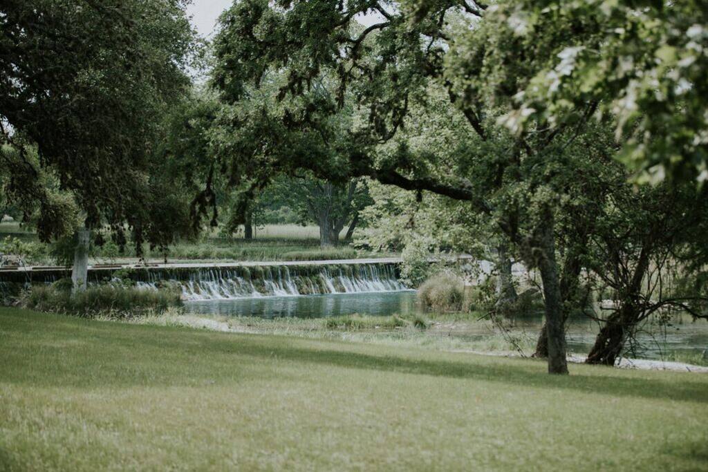 Cypress Falls is named for the beautiful falls over the bridge
