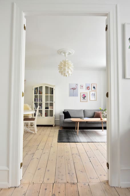 View from the study to the living room