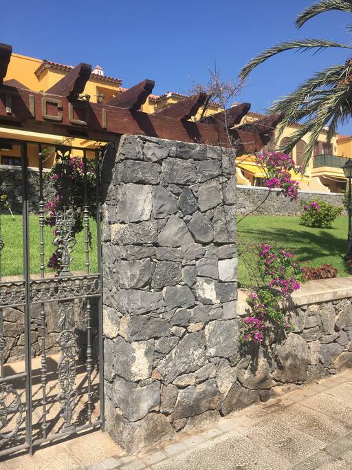 Locked Entrance to the complex