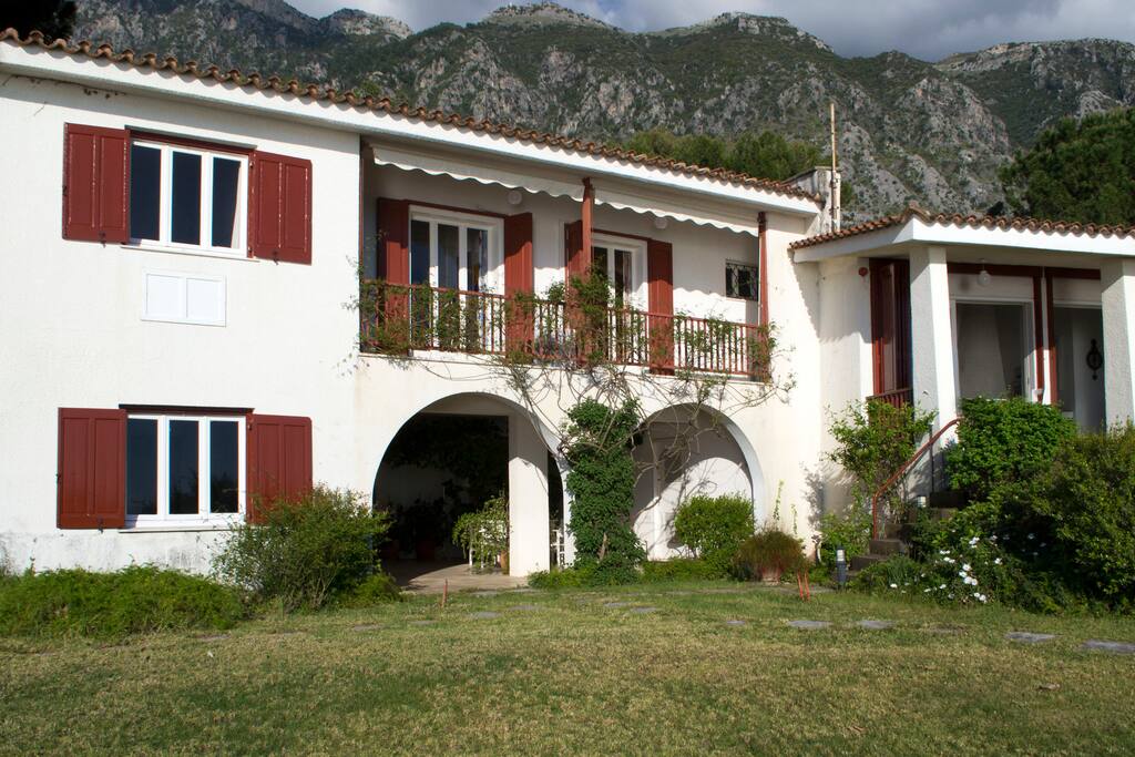 view of the house from the garden