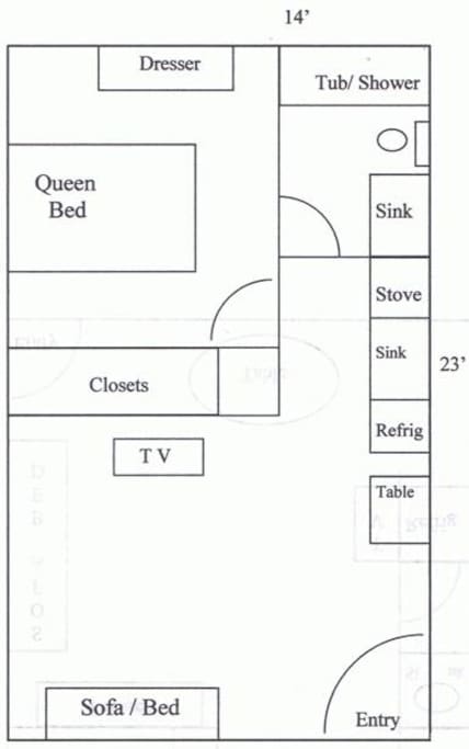 Floor Plan (Unit may have different furniture arrangement)