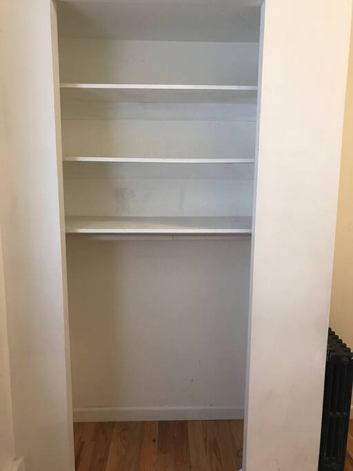 Closet and storage space