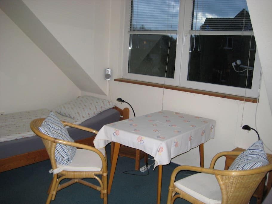 Zweibettzimmer Sicht vom Schranl